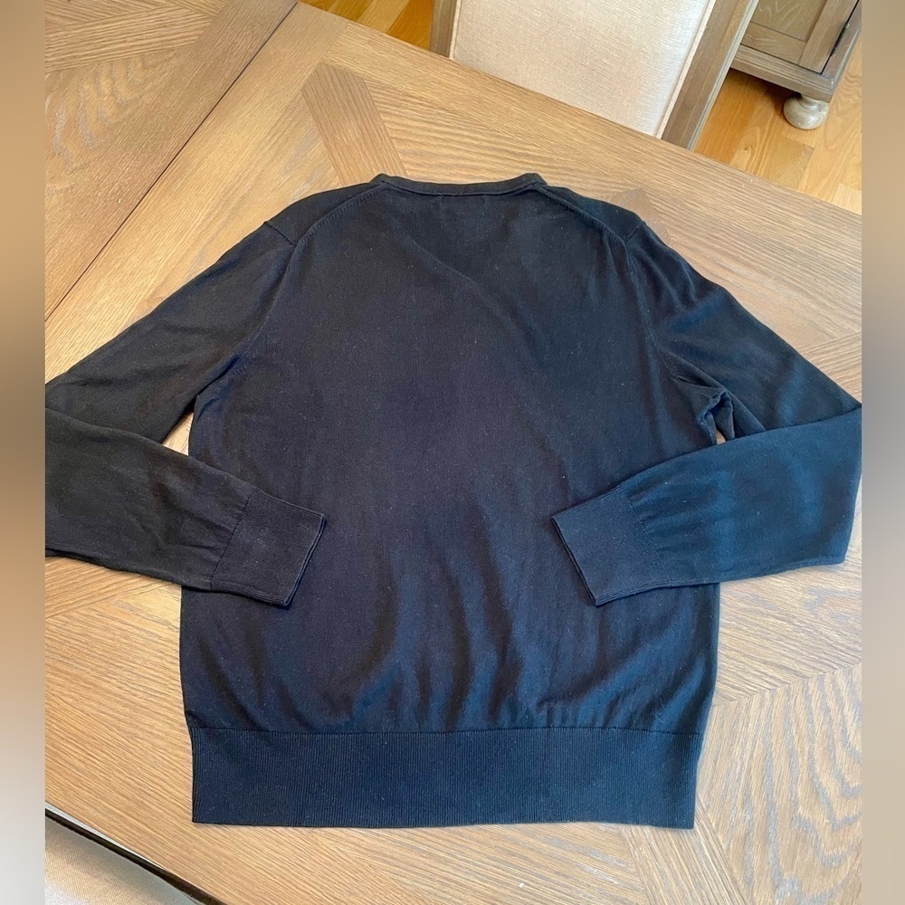 Banana Republic Luxury Blend V Neck Sweater Black - Picture 2 of 6